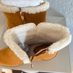 Franco Sarto Ulayna Water Resistant Suede Fleece Wedge Bootie, Brown, 11, NWT Photo 9