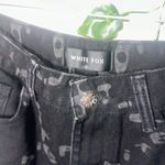 White Fox Boutique White Fox Catch Me Out Printed Denim Jeans Black Photo 11
