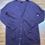 Banana Republic Women’s Size S Purple Wool Cashmere Deep V Neck Cardigan Sweater Photo 0