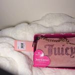 Juicy Couture  Pink and Gold Wristlet with Heart Keychain Photo 5