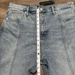 Banana Republic High Rise Utility Barrel Ankle Blue Stretch Jeans Size 32 Photo 8