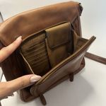 Fossil Vintage  Purse Genuine Original Leather Brown Tan Classic Crossbody Bag Photo 11