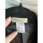 Moon Collection  Double Breasted Black Trench Coat A Line Jacket Large Twee Femme Photo 3