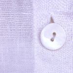 Flax White Textured Linen Button Down Long Sleeve Blouse Tunic Cover Up Medium Photo 4