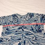 Lola Australia Twenty Shirt Animal Swirl Navy Print Cotton Coastal Resort Boho Blue Size L Photo 5