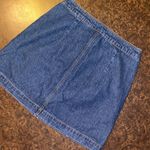 Divided jean skirt with exposed front zipper - size 6 Photo 1