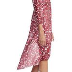 Maje Rivole Imprime Asymmetrical Midi Dress Size Small Photo 2