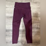 Fabletics Oasis PureLuxe High-Waisted 7/8 Legging in Burgundy Photo 3