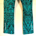 Nike  Epic Tight Fit Cropped Running Leggings Teal/Black Print Size S Photo 9
