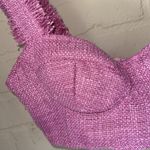 SheIn Frayed crop top Edge Pink tweed medium lined Photo 1