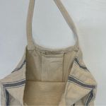 Burlap Beach Bag Live Life In Flip Flops woven tote Tan Photo 6