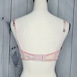 Victoria's Secret  Dusty Rose Pink Lace Plunge Bra Size 38D Tie Front Photo 5