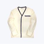 Sleepy Jones Bettina Cardigan In Silk
Charmeuse with Navy Accents cream NEW Blue Photo 1