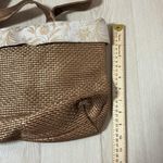 Paola del Lungo Firenze Italy Gold Woven Tote Bag Photo 6