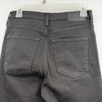 Everlane  high rise straight black wash cropped jeans raw hem women's 28 Regular Photo 4