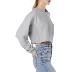 Favorite Daughter The Jen Cropped Sweatshirt Small in Gray Photo 2