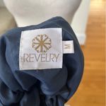 Revelry Valerie Chiffon Faux Wrap Ruffle Maxi Dress Dusty Blue Size M Photo 7