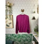 Cloth & Stone from Anthropologie Purple Tencil Long Sleeve Top - Size - Medium Photo 3