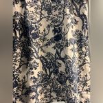 Floral Long Sleeve Dress Women's M Blue White Elegant Chic Spring Casual Size M Photo 12