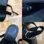 Tod's TOD’S Black Suede Leather Ankle Wrap Buckle Strap Heel Open Toe Sandals Size 39 Photo 14