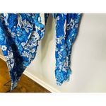Farm Rio  Blue Floral Pattern Full of Flowers Tapered Fit Jumpsuit Size XS Photo 7