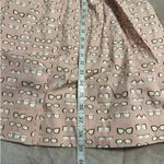 Boden Lunette Dress Size 4 Button Down Tie Sash Pockets Glasses Whimsical Pink Photo 5