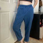 Madewell Indigo Terry Tapered Sweatpants Size Large NEW Photo 5
