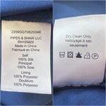 Veronica Beard  Dress Hedera Ruched Silk Ruffle Mini Floral Electric Blue Sz 16 Photo 9