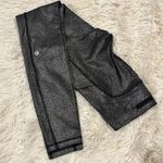 Lululemon Size 4 Speed Up Tight 28" Luminosity Foil Print Black Silver Photo 0