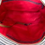 Dooney & Bourke  Waverly Shopper Tote Striped Zippered Navy Red Handbag Purse Photo 6
