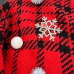 Holiday Time UGLY Sweeter  Red and Green Knit Sweater Photo 4