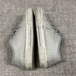 P448  Sally Italian Low Top Animal Cobra Silver Sneakers Shoe Womens 40 US 9.5 10 Photo 8