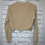 Dance & Marvel Dance & Marcel women’s beige cropped sweater size S/M. Photo 3