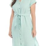 Wonderly Tie Waist Shirt Dress Cotton Gauzy Flowy Size XL Petite NEW with Tags Photo 3
