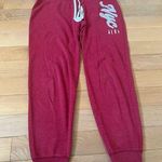 Aeropostale Aero Red Cinch Sweat Pants Womens Size Large Photo 0