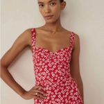 Reformation  Floral Red Mini Dress EUC Photo 2