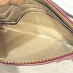 Coach Colette Leather Wristlet Clutch Red Multi Card Slots Photo 2