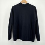 Antonio Melani Black 100% Cashmere Mock Neck Split Back Sweater Women's Small Photo 0