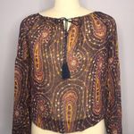 Lucky Brand Print Peasant Blouse Photo 0