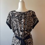 Anthropologie Postmark Gathered Sonata Black/Tan Mini Dress Size M Photo 8