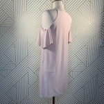 ZARA Dress Off the Shoulder Sleeveless Pullover with Frill Light Pink Size Small Photo 6
