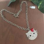 Hello Kitty Vintage  Crystal Toggle Necklace Photo 0