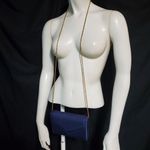 Valerie Stevens  Blue & Gold Crossbody Purse Photo 1