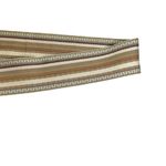 Vintage TJW by Mervyn’s Striped Wide Fabric Gold Octagon Buckle Belt Tan Photo 8