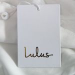 Lulus  White Chiffon Tie-Sleeve Wedding Dress NWT Size Small White Formal Dress Photo 12