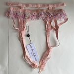 For Love and Lemons April Bloom Garter Size Small Pink Photo 1