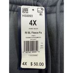 Reebok Pants Womens 4X Pure Grey 7 RI BL Fleece Plus Size Joggers Training Photo 3