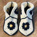 Handmade Crochet women’s Booties - Blue and White Photo 0