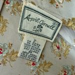 April Cornell vintage Cream and mustard Floral ruffle back midi/Maxi Skirt S Yellow Photo 6