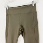 Lululemon  In Movement Crop Everlux Legging In Sage Size 10 Photo 4
